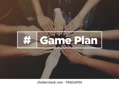 Collaboration Concept with text: Game Plan
