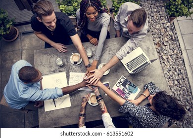 Zusammenarbeit-Verbindungsteam-Brainstorming-Einheit