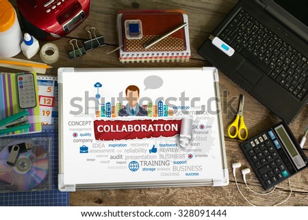 Collaboration design illustration concepts for business, consulting, finance, management, career.