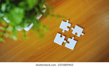 Collaboration and Teamwork Jigsaw Puzzle Studio Photography Business Success and Growth Goals - Powered by Shutterstock