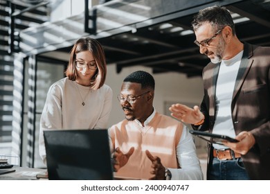 Collaborative Business Team Analyzing Strategic Planning for Global Expansion and Innovation - Powered by Shutterstock