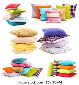Collage of color pillows