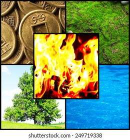 132 Fire Water Metal Wood Earth Stock Photos, Images & Photography ...