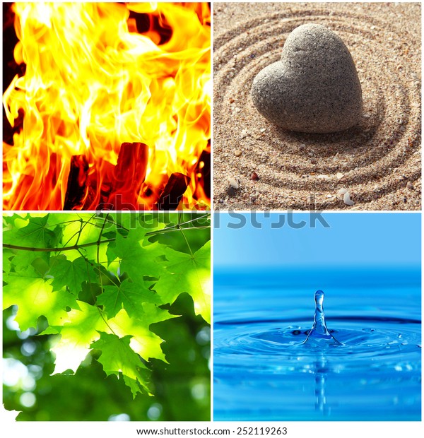 Collage Feng Shui Destructive Cycle Five Stock Photo 252119263 ...