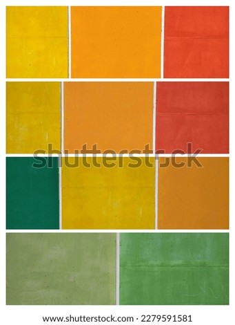 collage of green, red, yellow, orange colors

