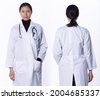 lab coat front back