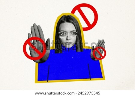 Similar – Image, Stock Photo Stop sign against