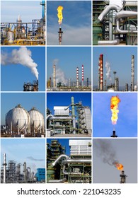 Collage of industrial photos