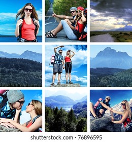 Collage Landscape Travel Theme Stock Photo 76896595 | Shutterstock