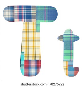 Collage Letter T Color Patches Checkered Stock Photo 78276922 ...