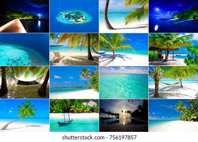 Collage Maldives Stock Photo 756197857 | Shutterstock