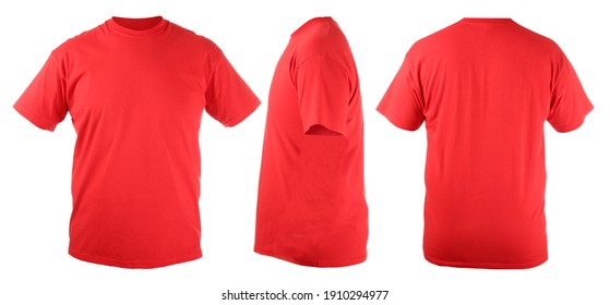 Collage of male t-shirt on white background - Shutterstock ID 1910294977