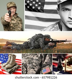 Collage Military Service Concept Stock Photo 657981226 | Shutterstock