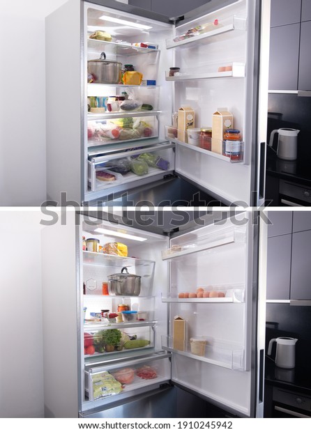collage. Order\
and disorder in the\
refrigerator.