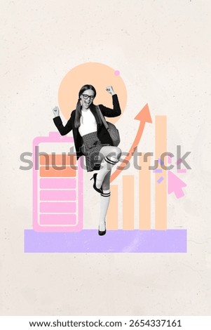 Collage of person with web interface and sync icon representing freelance work online profile resume business analytics