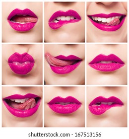 Collage, Pink Lips