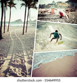 Collage Of Rio De Janeiro (Brazil) Images - Travel Background (my Photos)