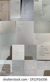 Collage Of Spelling List Notes