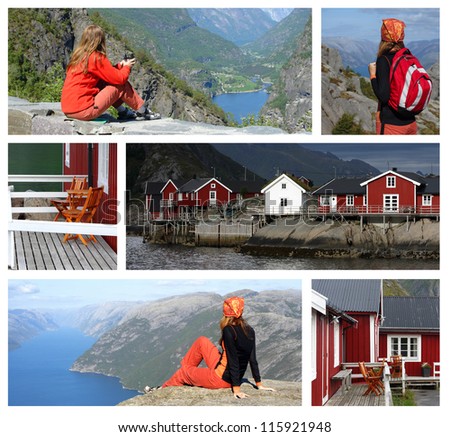 Similar – Image, Stock Photo Preikestolen Norway in the morning