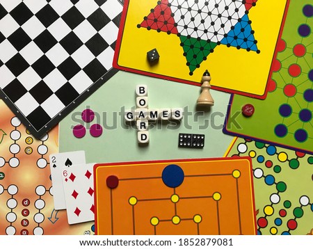 Collage of Various Board Games