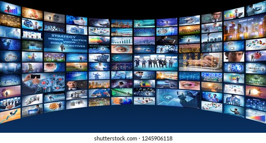 Collage of various business concepts - Powered by Shutterstock