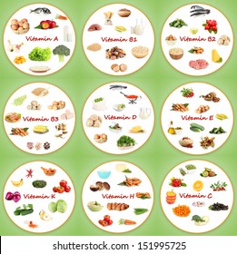 2,152 Collage Various Food Products Images, Stock Photos & Vectors ...