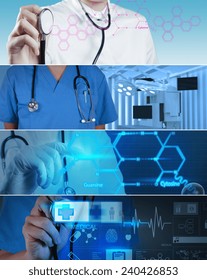 Collage Of Various Modern Medical Concept