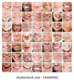 Collage Of Various Smiles