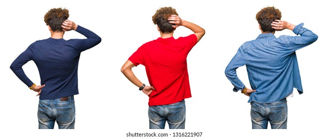 Back Of Mans Head Curly Hair Images Stock Photos Vectors