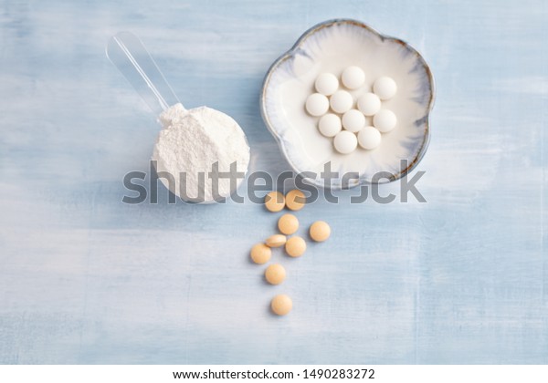 Collagen Powder Hyaluronic Acid Vitamin C Stock Photo Edit Now