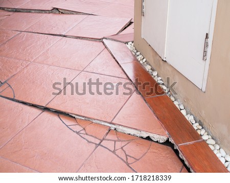 Similar – Image, Stock Photo The structure of cracked wet earth at the bottom of the lake, creating irregular patterns, structure, background. Amazing shapes created by nature at the bottom of a lake where there is no water