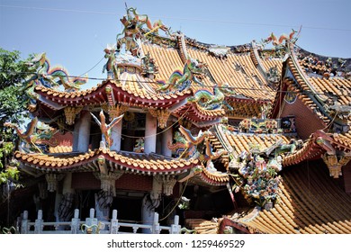 Collapsed Wuchang Temple In Jiji After The Earthquake 1999, Taiwan