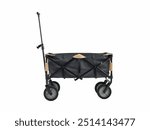 Collapsible Utility Wagon designed for versatile outdoor use featuring durable fabric, sturdy frame, and smooth-rolling wheels for easy transport and maneuverability.