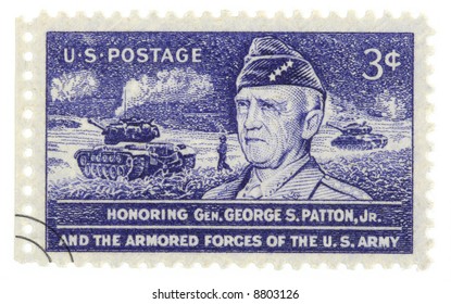 Collectible Stamp From United States With General George S Patton.