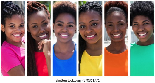 Collection of 6 beautiful african american woman