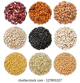 Collection Of Beans - Isolated