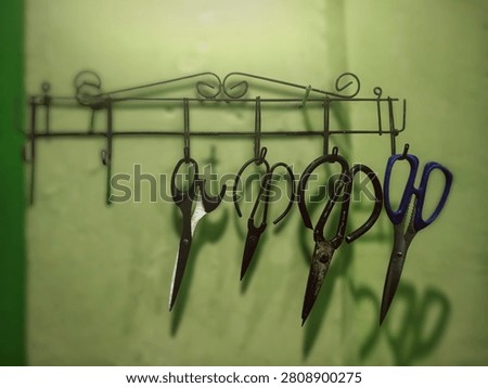 a collection of blunt, rusty and broken scissors