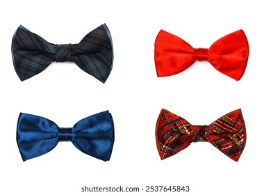 Collection of Classic  Bow Ties in Various Styles. - Powered by Shutterstock