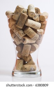 Collection of corks from different wine bottles