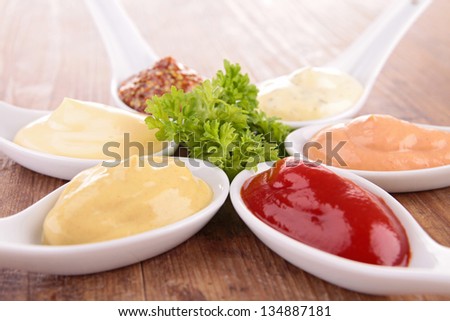 Similar – Image, Stock Photo Mayo Ketchup Mayo