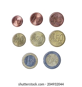 Collection Euros Isolated Stock Photo 204932044 | Shutterstock