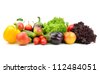 vegetables and fruits isolated