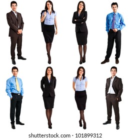 Collection Of Full Length Portraits Of Business People