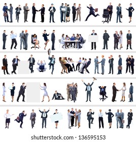 collection of full length portraits of business people