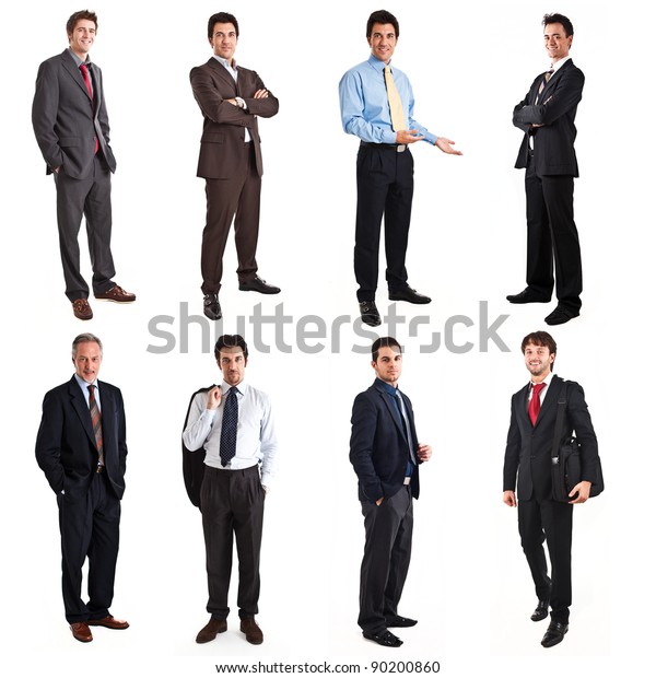 Collection Full Length Portraits Businessmen Stock Photo (Edit Now ...