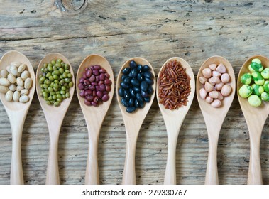 Collection Of Grain, Cereal, Seed, Bean, Agriculture Product Of Asia Countries, Is Healthy Food, Nutrition Eating And Fibre Food