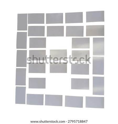 A collection of gray and white checkered pattern square icons isolated without background details