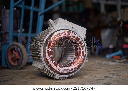 Collection of industrial electric motor repairs