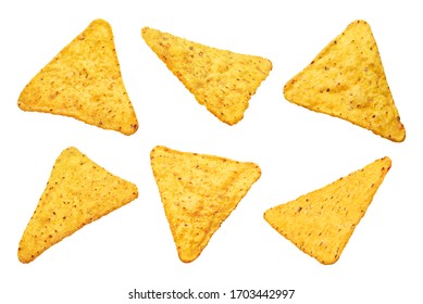 Collection of mexican nachos chips, isolated on white background - Powered by Shutterstock