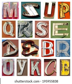 Collection Of Neon Letters